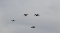 Drone swarm.