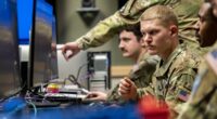 US soldiers participate in Moonlight Defender, an exercise designed to focus on refining their defensive and offensive skill sets