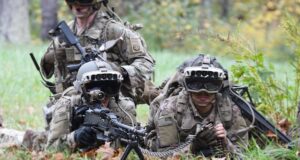 The IVAS goggles during soldier testing