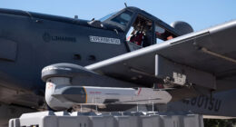 An L3Harris Sky Warden pictured alongside the Red Wolf payload, part of the company’s modular airborne mission systems.